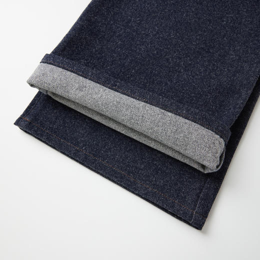 ROMI STUDIO“羊毛牛仔” 绵羊毛混纺高士线直筒牛仔裤 RW24AX80920 商品图4