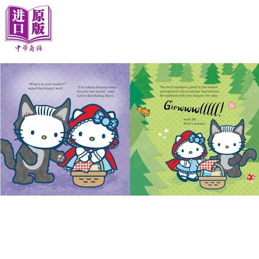 【中商原版】凯蒂猫是小红帽 Hello Kitty is Little Red Riding Hood 英文原版 儿童卡通动画 经典童话故事 进口绘本童书 商品图1