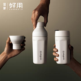 Boii 本因六角保温杯咖啡杯三盖咖啡保温随行杯SUS316L不锈钢内胆