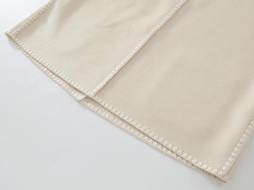 MAISON COVET 纯山羊绒中长款带围巾外套大衣 商品图14