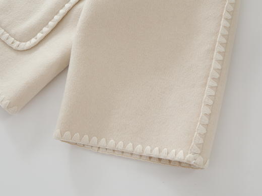 MAISON COVET 纯山羊绒中长款带围巾外套大衣 商品图10