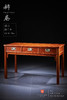 红桥红  家具严选  缅甸花梨(大果紫檀）  【138 三抽刀牙 小书桌】 商品缩略图2