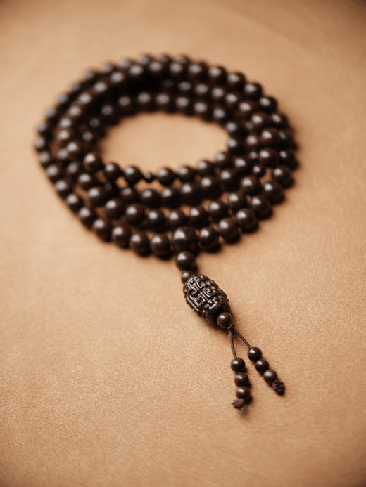 球粒陨石多圈手串配祥云球粒陨石珠型0.8【器悟雅玩】 商品图0