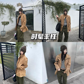 新品上身 | 卡其色风衣，帅和保暖要一起兼备！