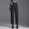 MYX-CY-8869-L简约宽松显瘦休闲直筒裤24年秋冬款通勤高腰九分裤修身遮胯锥形裤 商品缩略图6