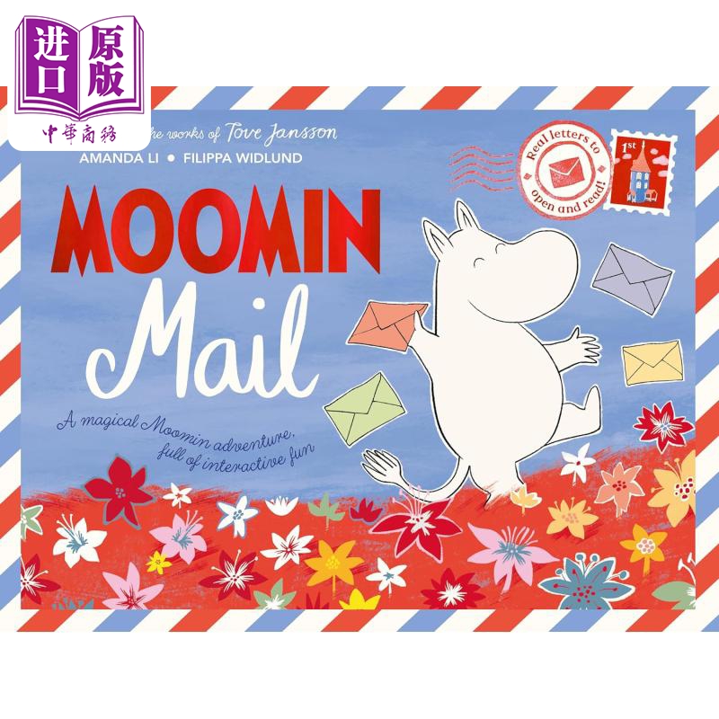 【中商原版】姆明的邮件之书 Moomin Mail A beautiful gift book with real letters to open and read 英文原版活动与玩具书
