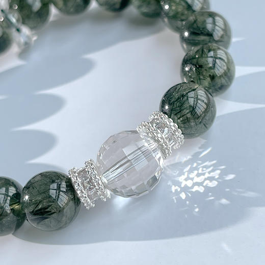 绿发晶手链，珠径10mm  商品图3