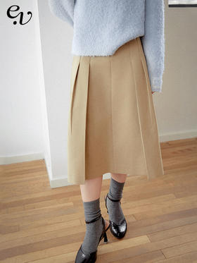【现货】Even Vintage|经典优雅 高ji质感秋冬连腰设计知性百搭半裙