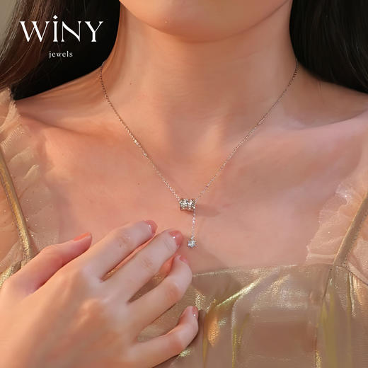 Winy925纯银小蛮腰之链项链女生新款颈链轻奢小众精致锁骨链送女友生日礼物 商品图1