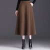 MYX-JYM-55300-L中长款纯色简约时尚大摆A字裙2022年秋款松紧腰气质修身半身裙 商品缩略图2