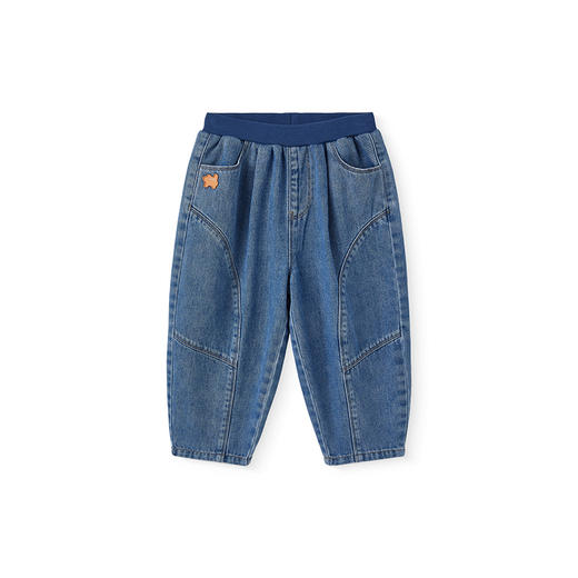 【商场同款】英氏儿童裤子春夏男童斜纹牛仔裤纯棉时尚百搭裤子 商品图4