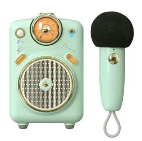 Divoom点音小魔女蓝牙音箱收音机麦克风k歌音响唱歌话筒女生礼物