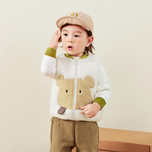 【绒绒衣】迷你巴拉冬新款男女童双面暖马甲可爱保暖毛绒背心 商品图2