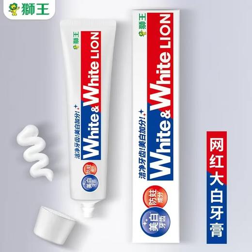 9楼shazz momo 2支 狮王WHITE&WHITE美白牙膏(荷兰薄荷香型）150g 吊牌价：36元 活动价：29.9元 商品图0