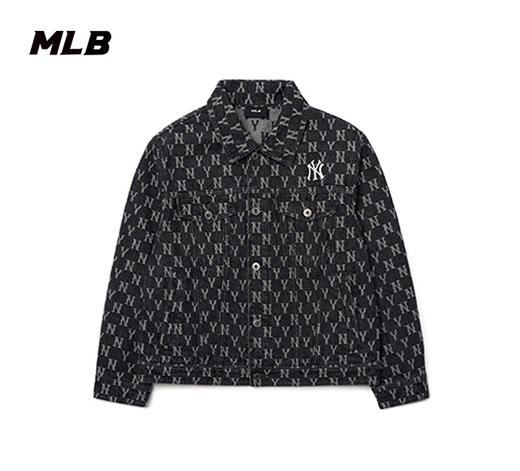 MLB男女牛仔复古老花外套NY夹克运动休闲22春季新款3ADKM0121 商品图2