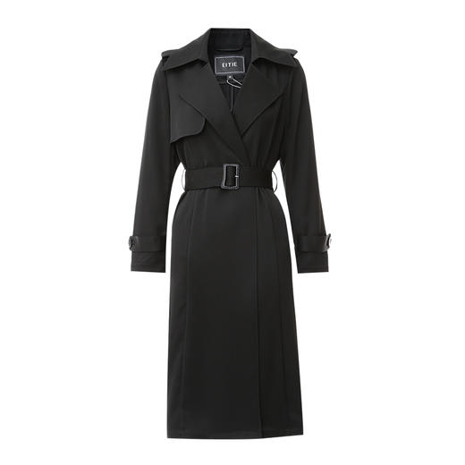 EITIE爱特爱春季新款酷感经典通勤长款风衣外套7704402 商品图5