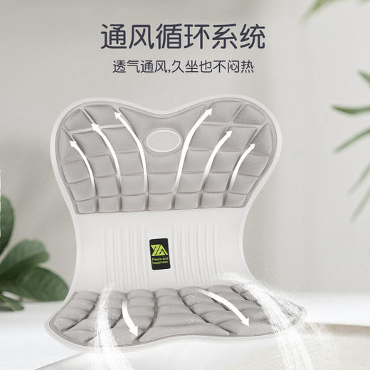 心选丨【思菲其护腰坐垫，升级四代】人体工学椅护腰坐垫，办公室久坐神器 商品图1