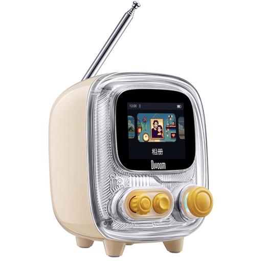 Divoom点音小电视2代相册歌词音箱复古桌面音箱收音机歌词高音质小蓝牙音响女生生日礼物 商品图1