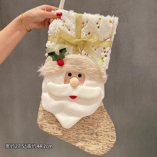 【圣诞袜子礼物袋】大号圣诞节老人礼品袋 糖果袋子 儿童圣诞袜挂件装饰 商品图11