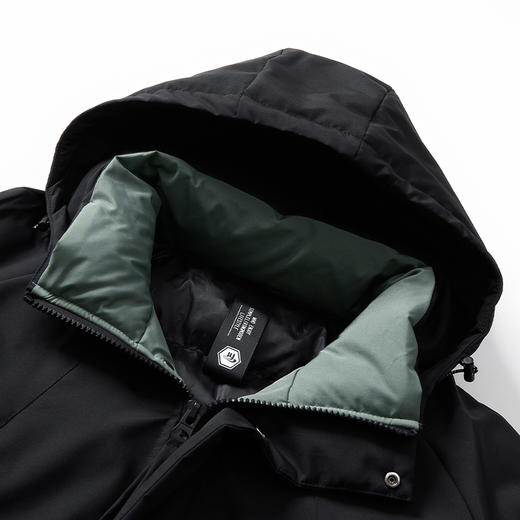 【特大码】【新款DPX】大依优型大码中长款加绒连帽棉服棉衣保暖加厚加肥加大上衣男士外套胖子300斤 商品图3