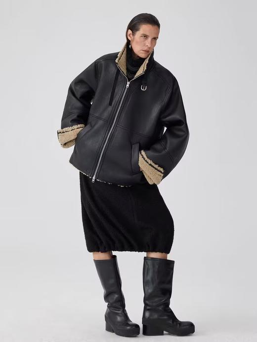 Simple Project/K24255/摇粒绒抽褶长裙 商品图2