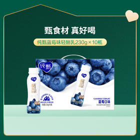纯甄原味轻酪乳/甄酸奶蓝莓味风味酸牛乳 230g×10瓶 （新老包装随机发货） 生产日期：2025/1/13
