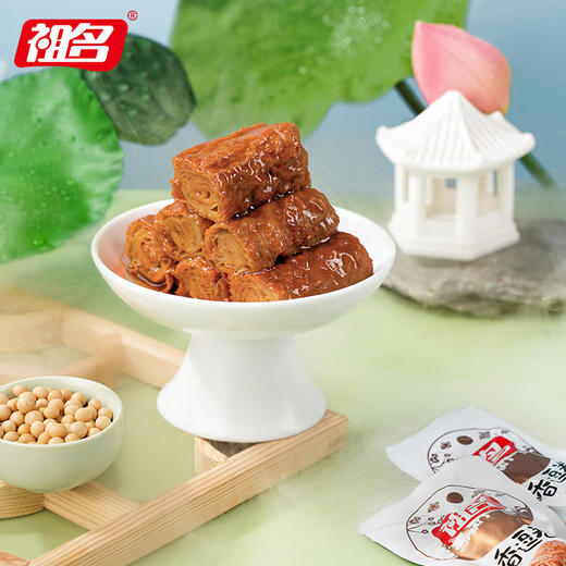祖名香逗卷豆干网红辣条休闲食品推荐零食小吃豆腐干吃货健康零食 商品图2