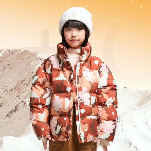 【御寒-5~5℃】女童短款羽绒服外套冬季新款安奈儿童装EG445601 商品图2
