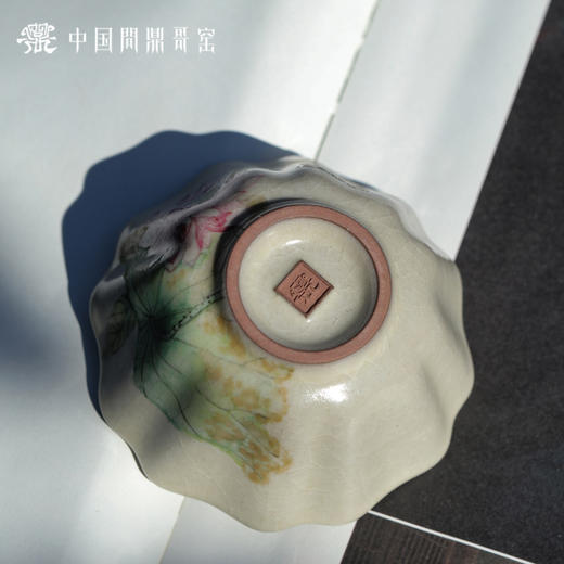 问鼎哥窑碎玉祥瑞杯（翠莲鸟鸣） 商品图5