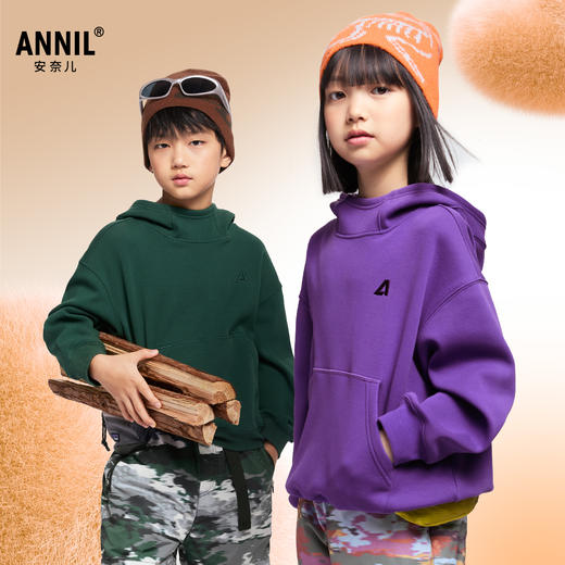 男女童带帽卫衣冬季新款安奈儿童装EM441612 商品图1