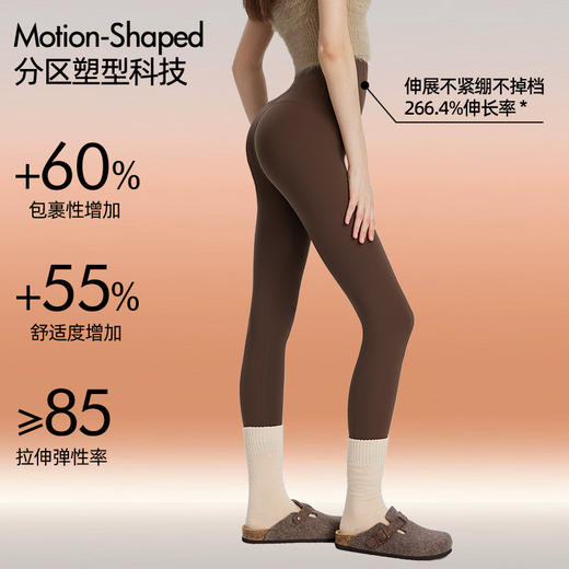 【99元起2条】【大牌同款】轻盈显瘦云感鲨鱼裤 秋冬可外穿瑜伽健身芭比裤加绒打底裤 商品图3