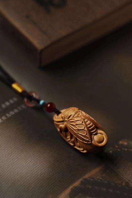 老山檀香【知足】手把件挂件 商品图4