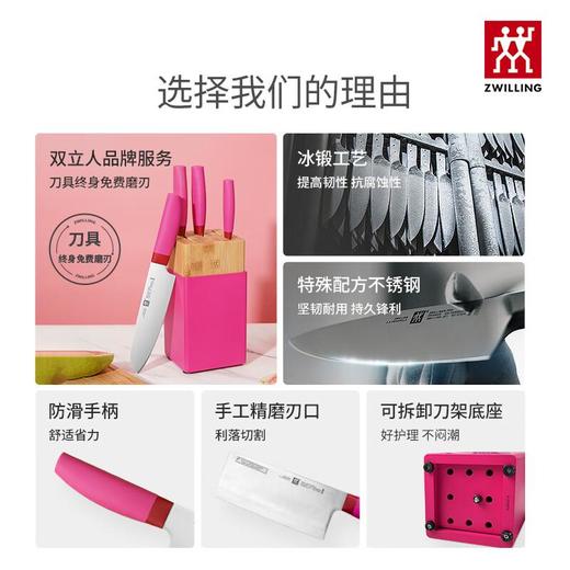 双立人-ZWILLING NOW S系列刀具5件套（石榴/青柠）  颜色备注 商品图5