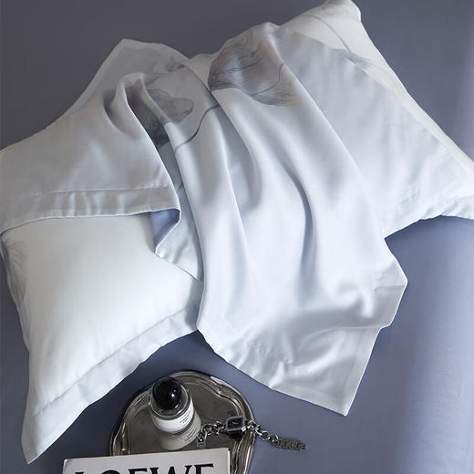 莱生活  兰精天丝印花四件套-蓝苑繁花  200*230cm 商品图1