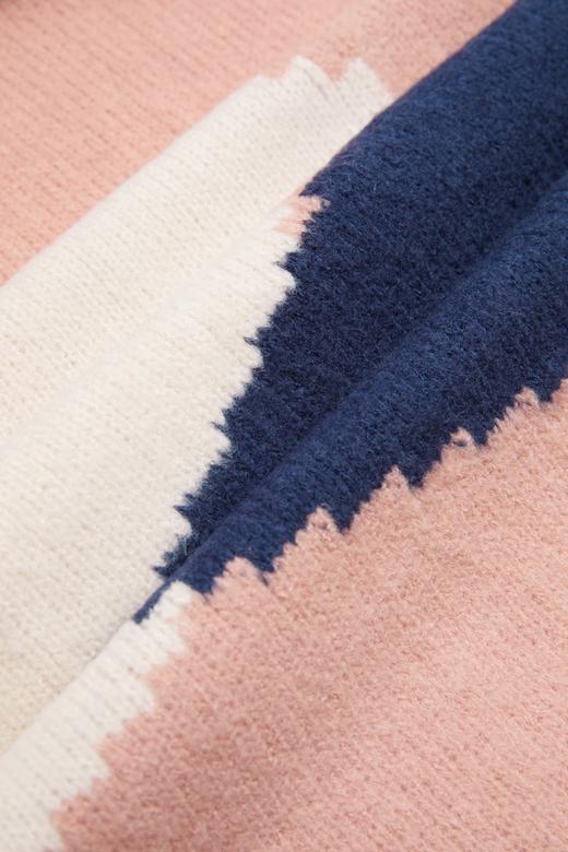 AVA 几何设计拼色围巾 7957 商品图3