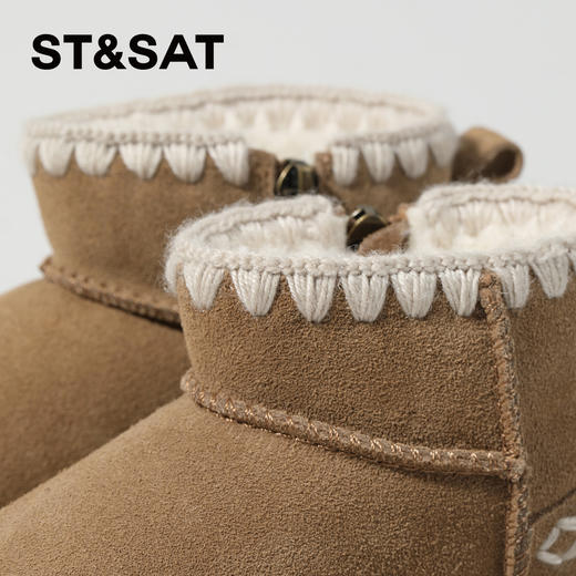 【童鞋】星期六简约百搭防滑加绒加厚雪地靴SSC419DL71 商品图3