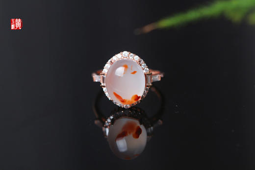 【诗瑜】南红冰飘戒指 商品图0