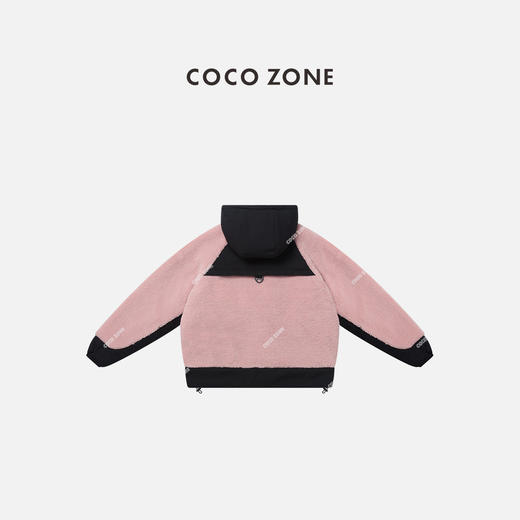 COCO ZONE 秋冬设计感拼接连帽保暖通勤风外套CC2D2826 商品图1
