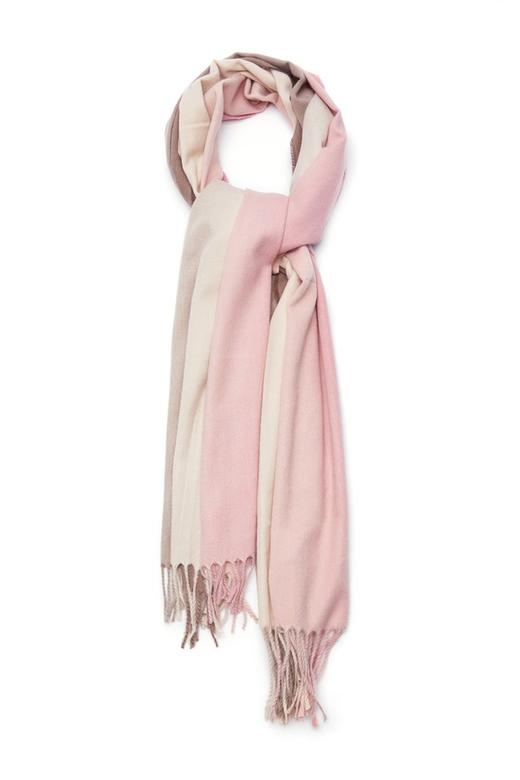 AVA 粉色渐变流苏围巾 7961 商品图1