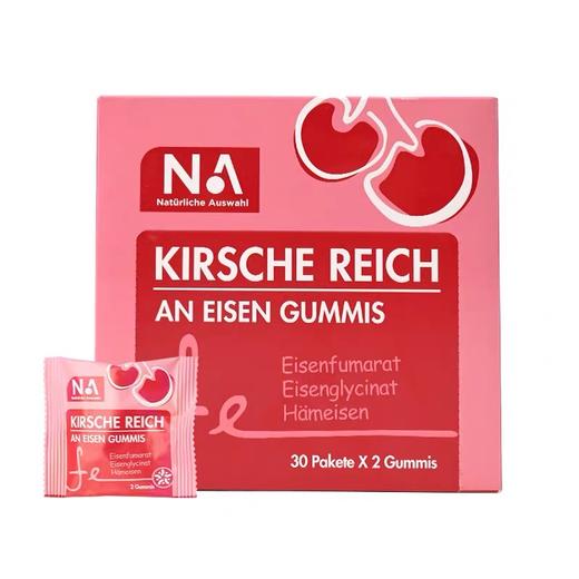 NA车厘子富铁补铁软糖60粒/盒 贫血女补充胶原蛋白0脂养护气血 商品图0