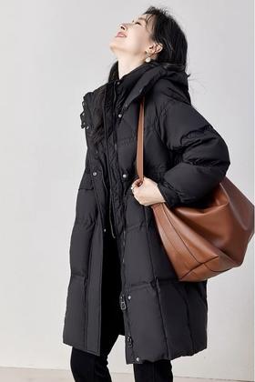 ELLA JADE 长款连帽羽绒外套 19480