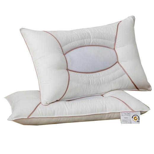 恒源祥Fazeya彩羊草本花香护颈枕 优质高弹棉+决明子+薰衣草（珊瑚粉）（数量1个，规格：47*73cm）【分仓直发，72小时发货，周末节假日不发货】 商品图2