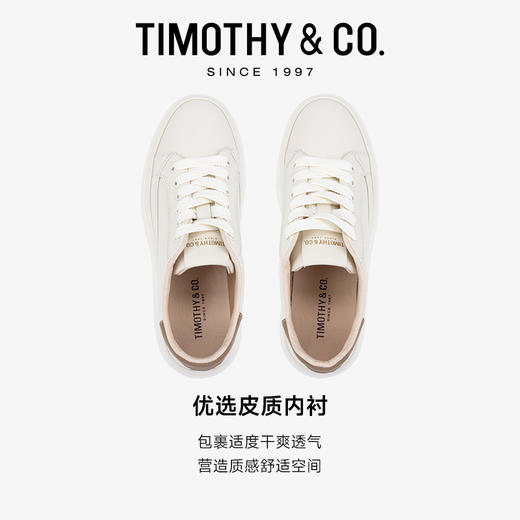 TIMOTHY＆CO．/迪迈奇男士系带板鞋通勤透气真皮休闲鞋 商品图5