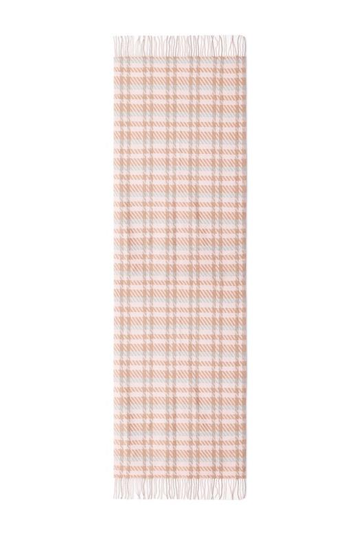 AVA 粉色格纹流苏围巾 8079 商品图2