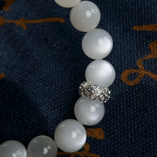 黄水晶白月光手链，珠径10mm，配珠12mm雪花幽灵 商品图3