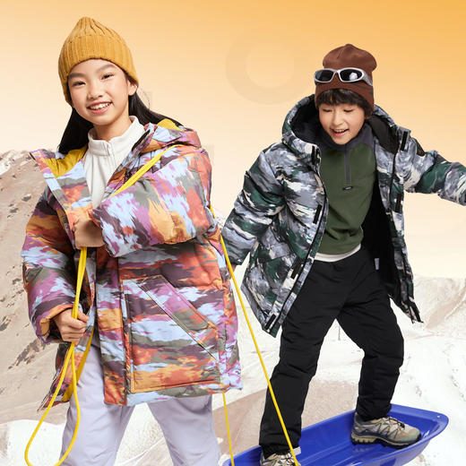 【御寒-5~5℃】男女童中长款羽绒服外套冬季新款安奈儿童装EM445618 商品图2