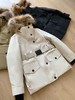 高端鹅绒毛领工装羽绒服！女款中长款修身收腰2024新款派克服加厚冬 商品缩略图1