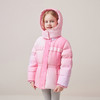 mettekids儿童羽绒服2024秋冬新款女童90白鹅绒渐变气质收腰外套 商品缩略图1