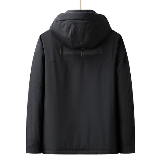 【特大码】【新款DPX】大依优型大码潮款工装连帽羽绒服鸭绒外套休闲胖子大码男休闲宽松加肥加大上衣300斤 商品图3