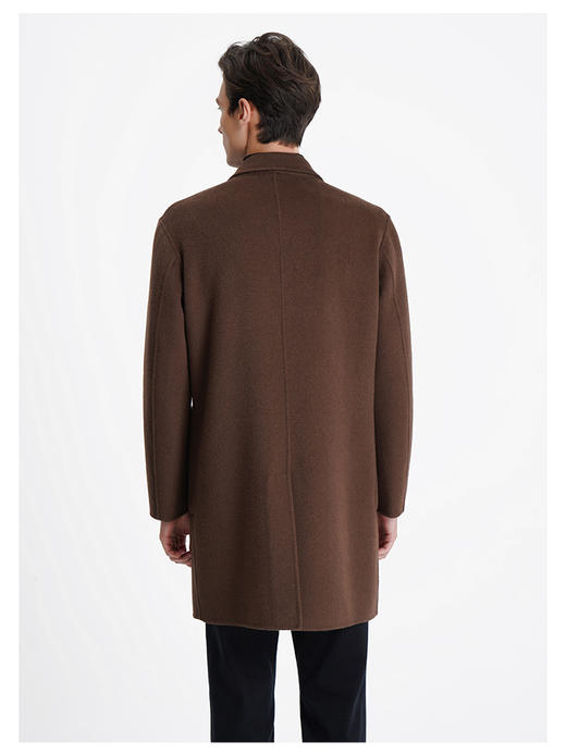 callisto咖啡色绵羊毛呢大衣 商品图4